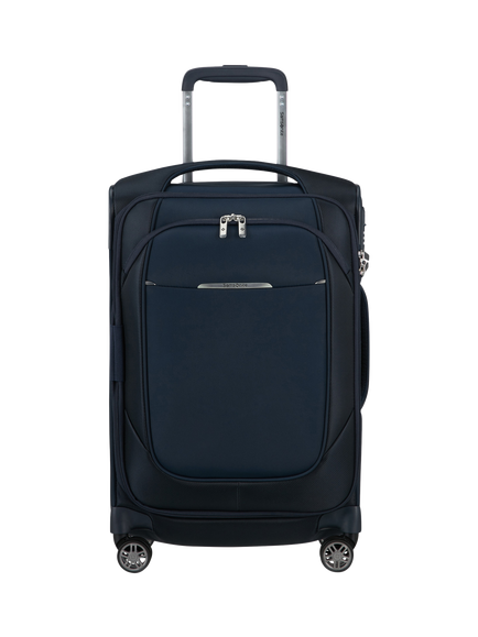 Samsonite Re-Lite 4-Wheel Spinner 55cm Expandable Slim Cabin Case, 36L - view 2, Navy