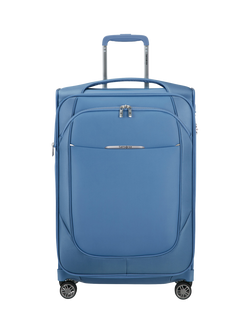 Samsonite Re-Lite 4-Wheel Spinner 67cm Expandable Medium Suitcase, 79L - view 2, Blue