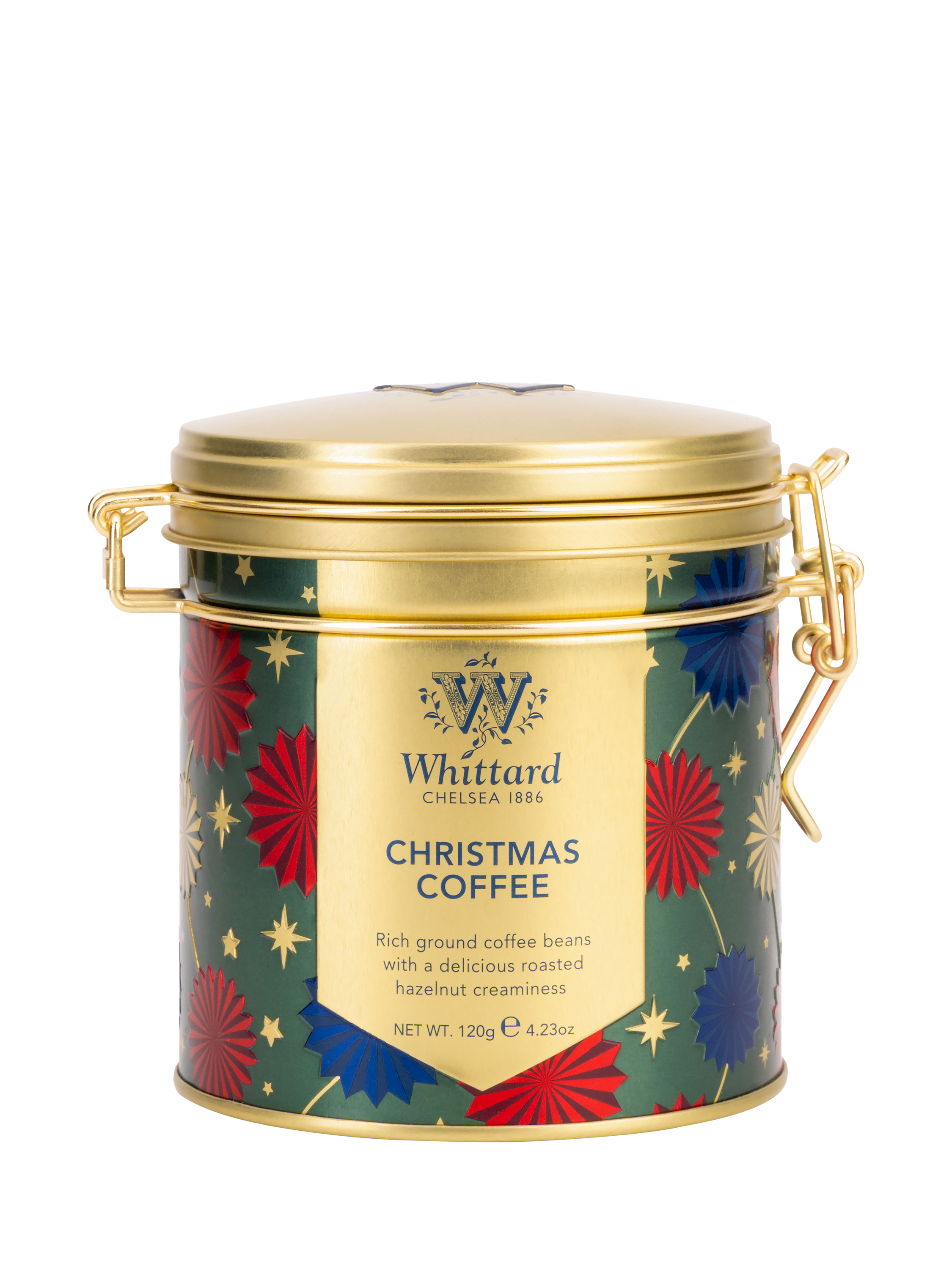 Whittard Christmas Coffee Clip Tin, 120g