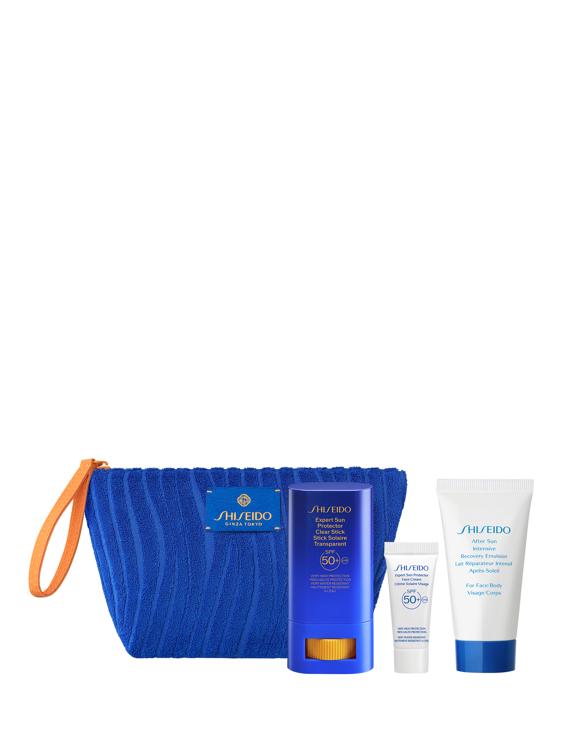 Product image 1 of 8, which shows Shiseido Sun Protection On The Go Skincare Gift Set