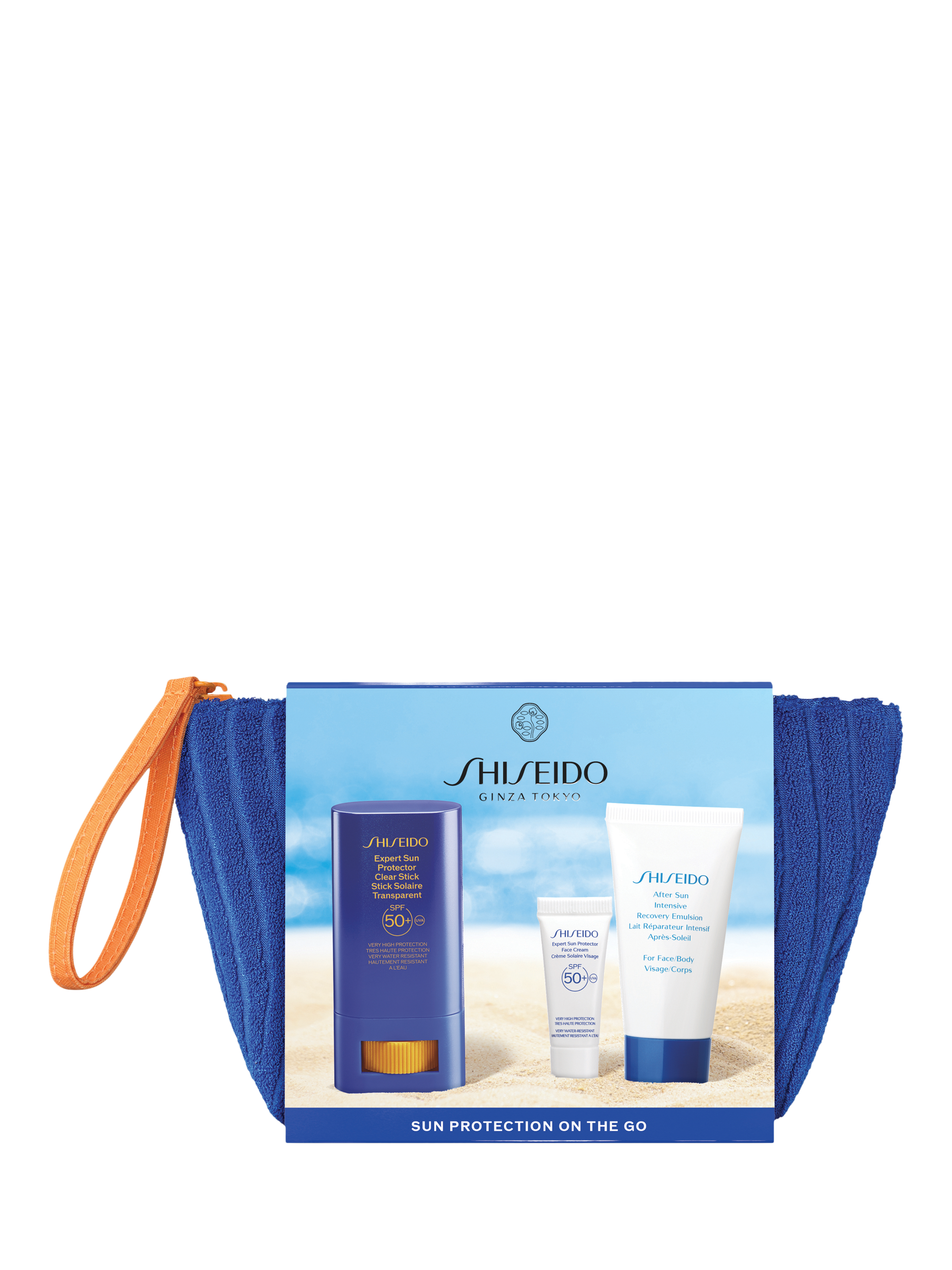 Product image 2 of 8, which shows Shiseido Sun Protection On The Go Skincare Gift Set