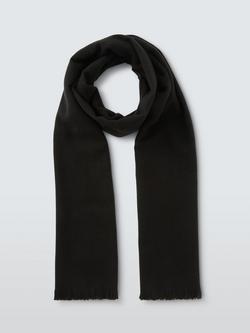 John Lewis Twill Scarf - view 2, Black