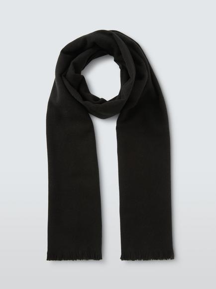 John Lewis Twill Scarf - view 2, Black