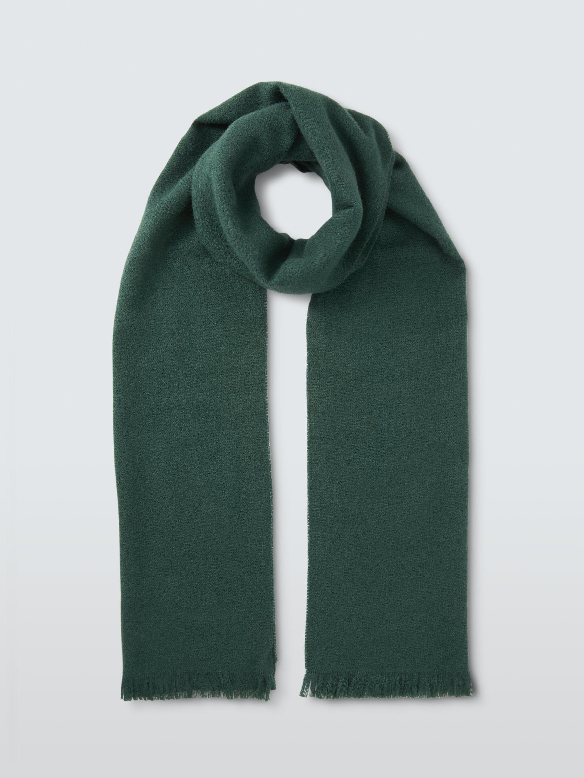 Product image 2 of 5, which shows John Lewis Twill Scarf, Dark Green