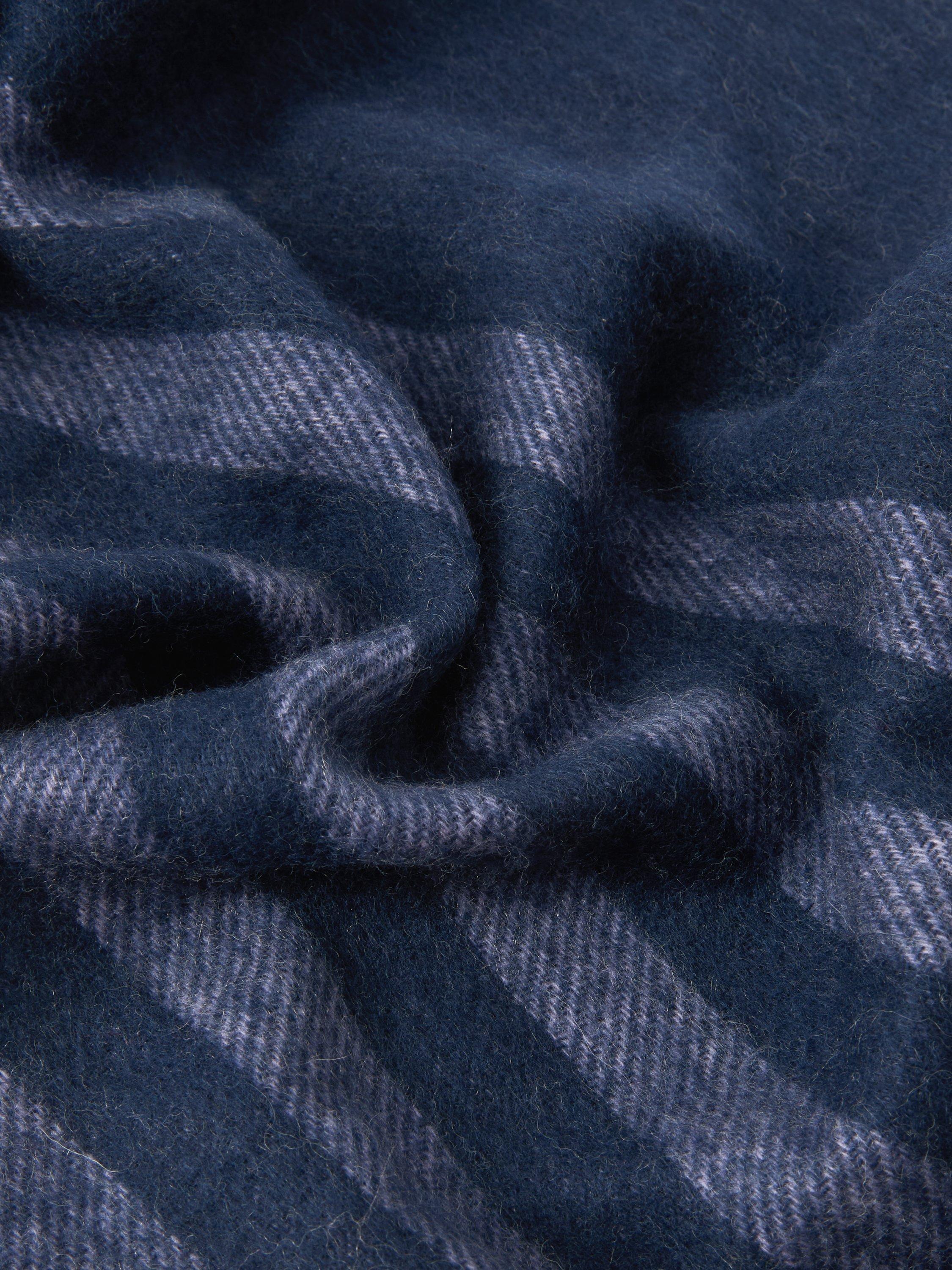 Product image 3 of 5, which shows John Lewis Stripe Wool Scarf, Blue/Multi