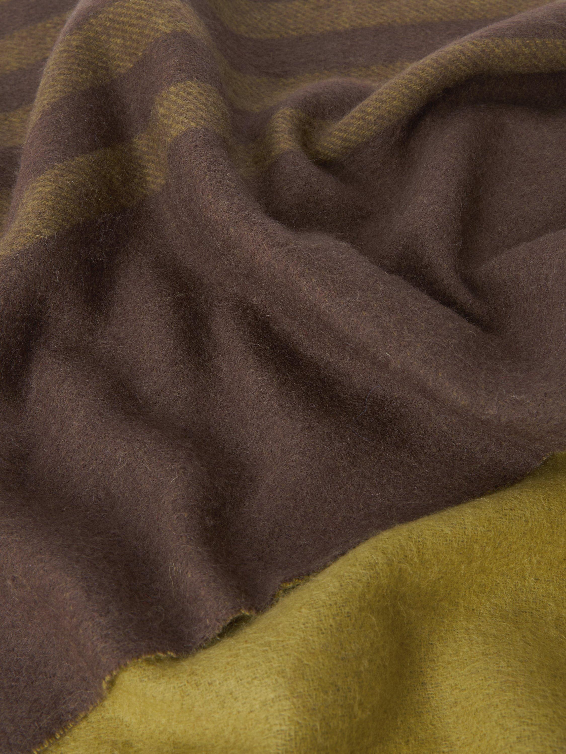 Product image 4 of 5, which shows John Lewis Stripe Scarf, Brown Multi