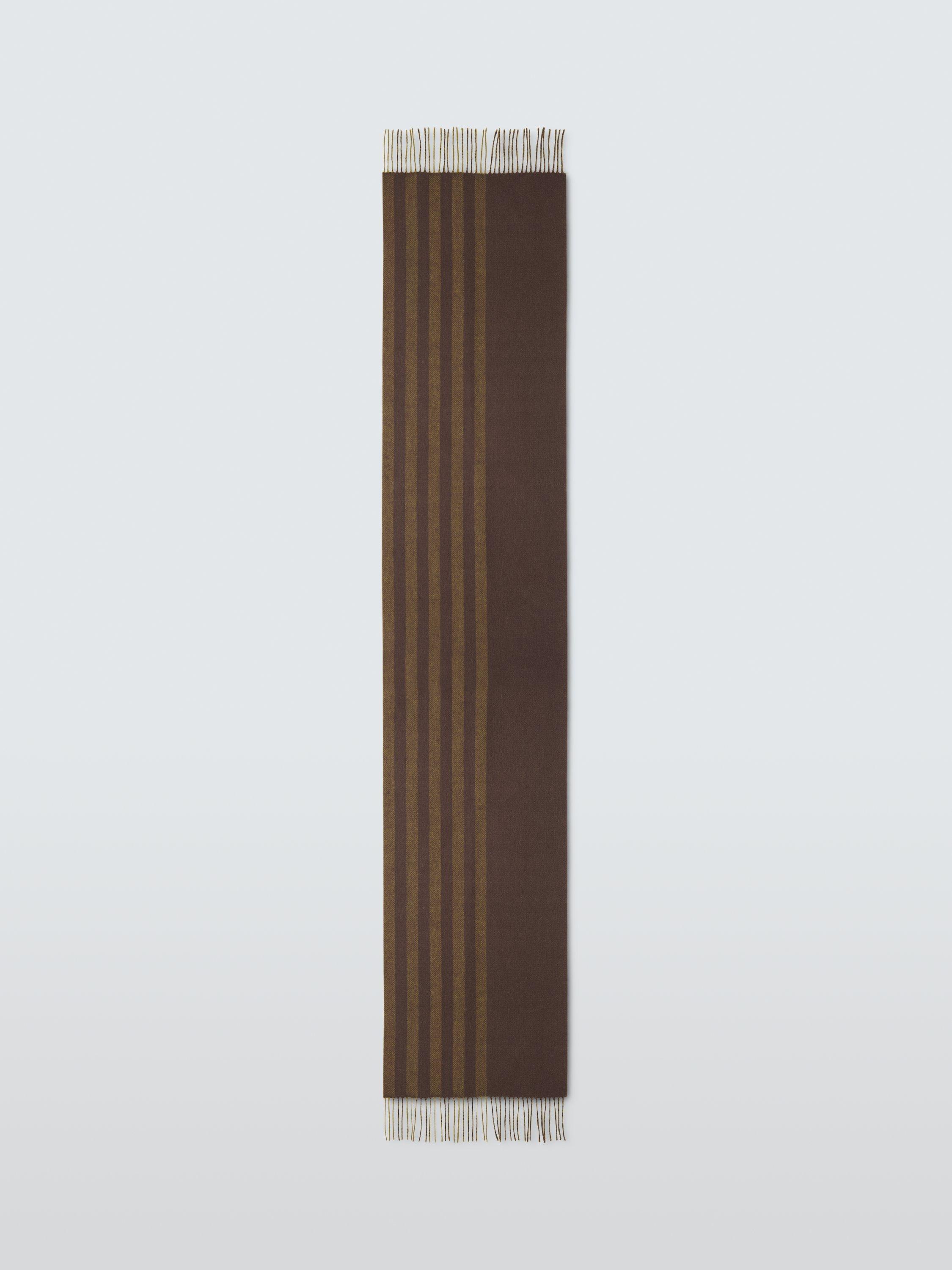 Product image 5 of 5, which shows John Lewis Stripe Scarf, Brown Multi