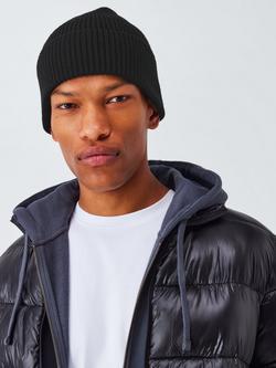 John Lewis Plain Beanie, Black