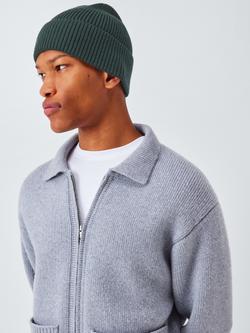 John Lewis Plain Beanie, Dark Green