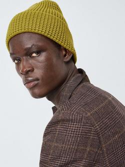 John Lewis Waffle Beanie, Yellow Multi