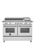 Bertazzoni Heritage Series HER125I2EXT 120cm Electric Range Cooker with Induction Hob, Stainless Steel