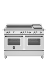 Bertazzoni Heritage Series HER125I2EXT 120cm Electric Range Cooker with Induction Hob, Stainless Steel