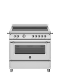 Bertazzoni Heritage Series HER95I1EXT 90cm Electric Range Cooker with Induction Hob, Stainless Steel