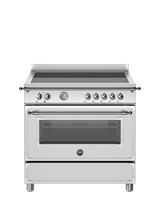 Bertazzoni Heritage Series HER95I1EXT 90cm Electric Range Cooker with Induction Hob, Stainless Steel