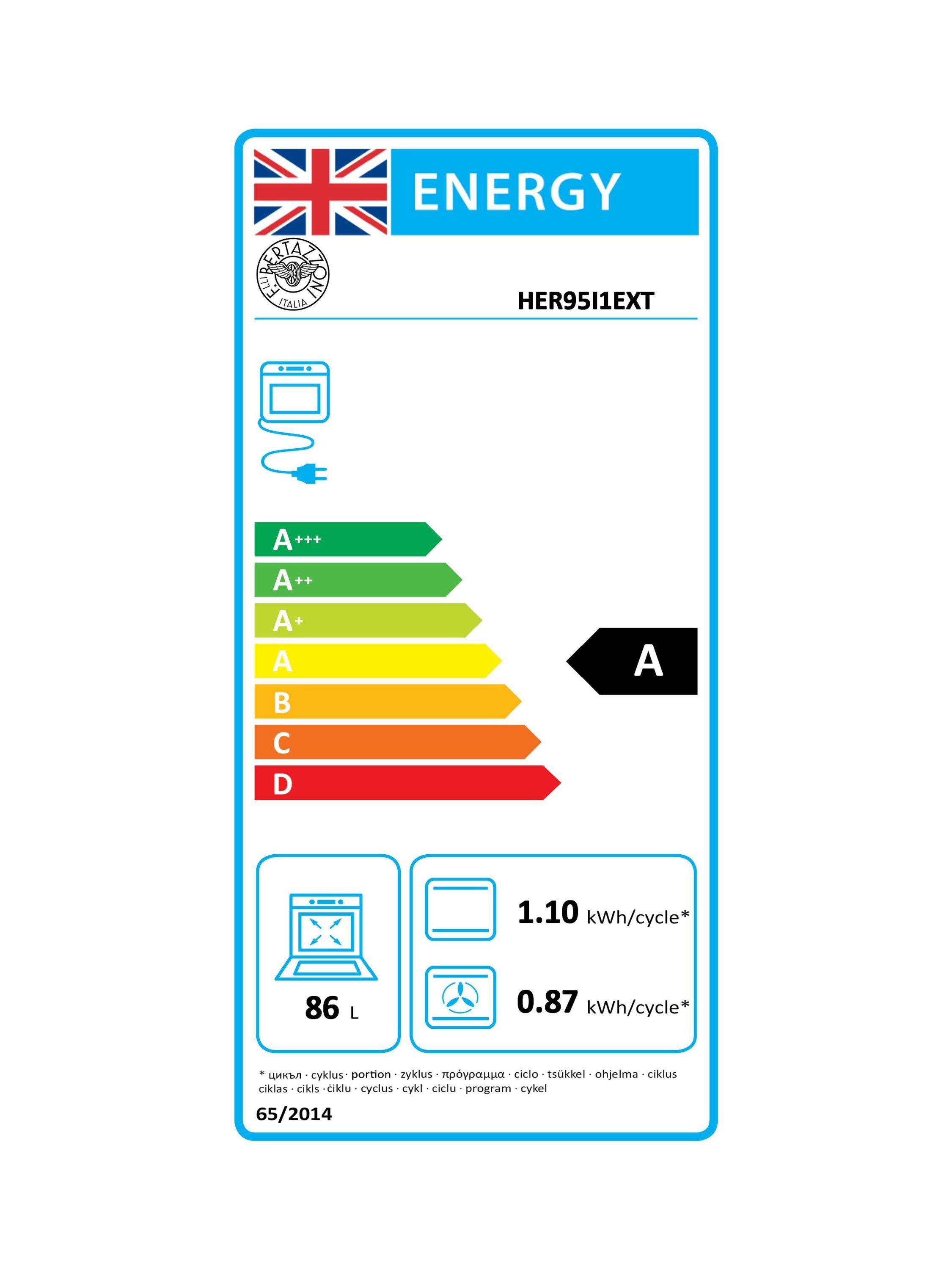 This item is rated A for energy efficiency on a scale from A+++ (most efficient) to D (least efficient).