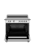 Bertazzoni Heritage Series HER95I1EXT 90cm Electric Range Cooker with Induction Hob, Stainless Steel