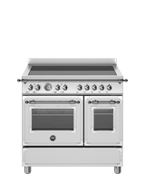 Bertazzoni Heritage Series HER95I2EXT 90cm Electric Range Cooker with Induction Hob, Stainless Steel