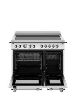Bertazzoni Heritage Series HER95I2EXT 90cm Electric Range Cooker with Induction Hob, Stainless Steel - view 2, Stainless Steel