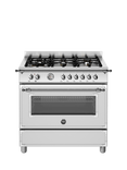 Bertazzoni Heritage Series HER96L1EXT 90cm Dual Fuel Range Cooker, Stainless Steel