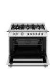 Bertazzoni Heritage Series HER96L1EXT 90cm Dual Fuel Range Cooker, Stainless Steel