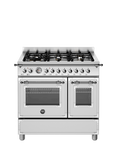 Bertazzoni Heritage Series HER96L2EXT 90cm Dual Fuel Range Cooker, Stainless Steel