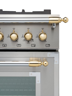 Bertazzoni Heritage Series Décor Set, Gold, Gold