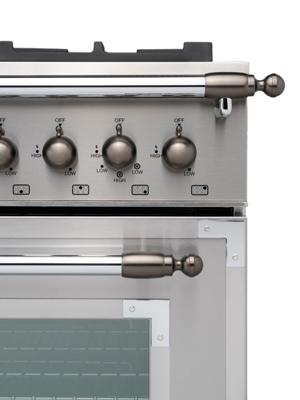 Bertazzoni Heritage Series Décor Set, Black, Black