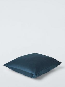 John Lewis ANYDAY Square Velvet Cushion - view 2, Nightsky