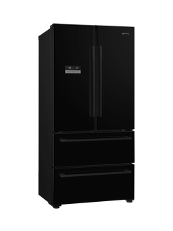 Smeg FQ55FNDE Freestanding 70/30 Fridge Freezer, Black, Black