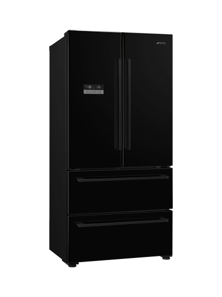 Smeg FQ55FNDE Freestanding 70/30 Fridge Freezer, Black, Black