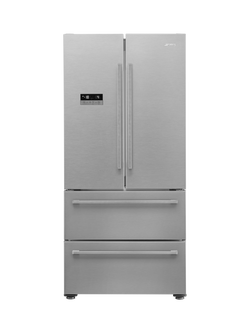 Smeg FQ55FXDE Freestanding 70/30 Fridge Freezer, Stainless Steel, Stainless Steel