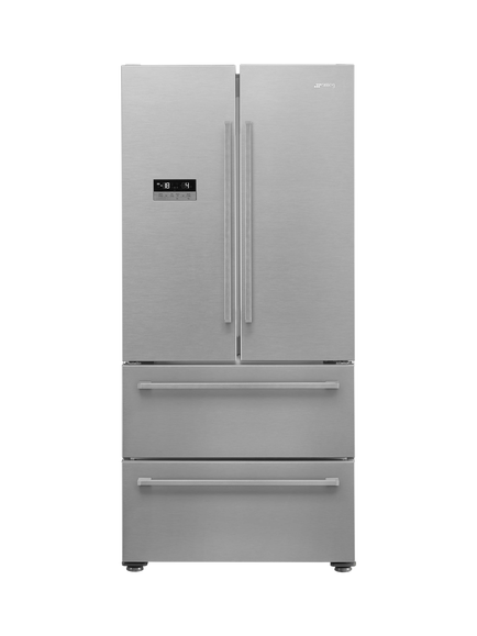 Smeg FQ55FXDE Freestanding 70/30 Fridge Freezer, Stainless Steel, Stainless Steel