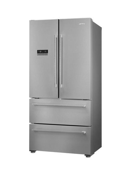 Smeg FQ55FXDE Freestanding 70/30 Fridge Freezer, Stainless Steel - view 2, Stainless Steel