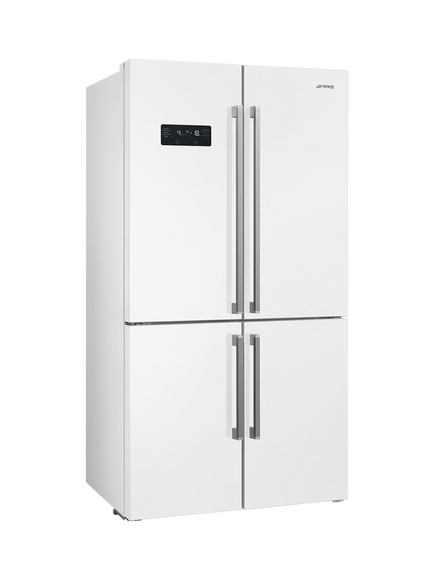 Smeg FQ60 Freestanding 70/30 American Style Fridge Freezer, White