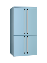 Smeg FQ960PB6 Freestanding 70/30 Fridge Freezer, Pastel Blue