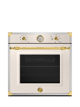 Bertazzoni Heritage Series F609HEREKTAG Built In Electric Single Oven, Ivory/Gold