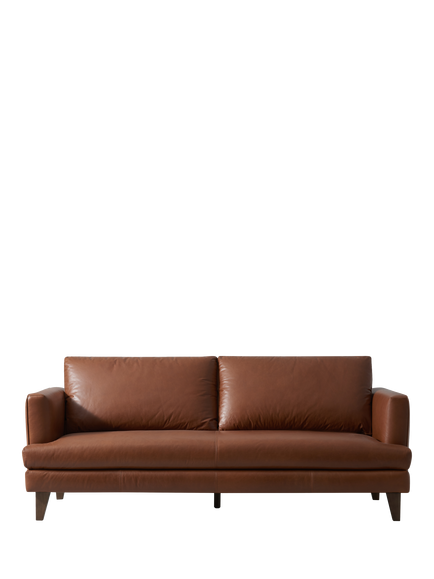 Halo Regent Large 3 Seater Leather Sofa, Riders Nut, Riders Nut