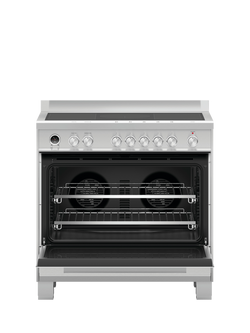 Fisher & Paykel OR90SDI6X1 90cm Freestanding Electric Self Cleaning Range Cooker with Induction Hob, Stainless Steel - view 2, Stainless Steel