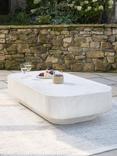 KETTLER Algiers Oblong Garden Coffee Table, Marble Effect