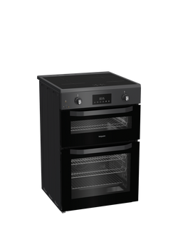 Hotpoint HDE6IDC2SA Freestanding Induction Hob Cooker, Anthracite - view 2, Anthracite