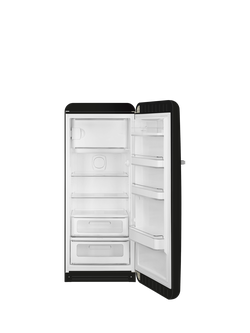 Smeg 50's Style FAB28R Freestanding Fridge with Ice Box, Right-Hand Hinge - view 2, Black