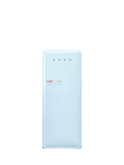 Smeg 50's Style FAB28R Freestanding Fridge with Ice Box, Right-Hand Hinge, Pastel Blue