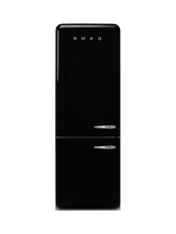 Smeg FAB38LBL6 Freestanding 60/40 Fridge Freezer, Black