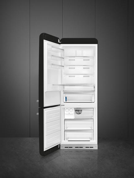 Smeg FAB38L Freestanding 60/40 Fridge Freezer - view 2, Black