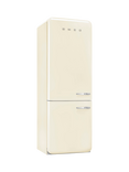 Smeg FAB38LCR6 Freestanding 60/40 Fridge Freezer, Cream