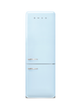 Smeg FAB38RPB6 Freestanding 60/40 Fridge Freezer, Pastel Blue
