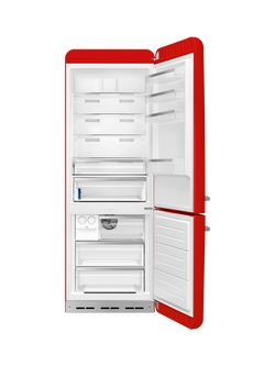 Smeg FAB38R Freestanding 60/40 Fridge Freezer - view 2, Red