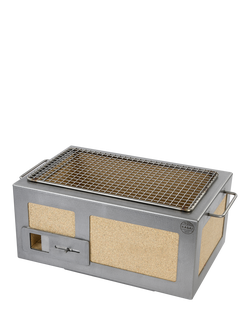 Kasai Little Konro Grill Charcoal BBQ - view 2, Silver