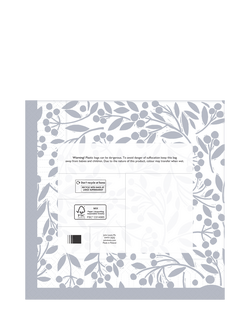 John Lewis Berries Paper Napkins, Pack of 20, Silver - view 2, Silver