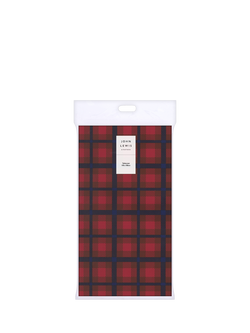 John Lewis Plaid Check Paper Tablecloth, Red, Red